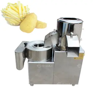 Máquina de limpeza, descascamento e corte de batatas fritas, descascador e cortador de batatas fritas