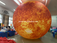 Système Solaire Personnalisé Gonflable Soleil Planète Offres Spéciales Ballon Globe Gonflable Suspendu avec Lumière