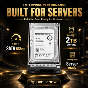 ฮาร์ดดิสก์เซิร์ฟเวอร์ขนาด 2TB 7200 รอบต่อนาที 3.5 นิ้ว สำหรับองค์กร  SATA 6Gb/s 512MB ฮาร์ดไดรฟ์ภายใน 400-AUST - Product Image 5