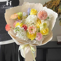 Kertas Dongba Pembungkus Buket Kelopak Bunga yang Dapat Disobek dengan Tangan & Bahan Seni Floral DIY Kertas Kelopak Buatan Tangan Berkualitas Tinggi