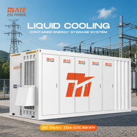 Système de stockage d'énergie BESS en conteneur de 40 pieds avec refroidissement liquide MATE 3MWH 5MWh, batterie LiFePO4 ESS UL9540 pour l'équilibrage des pics de consommation C&I en usine