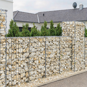 Cage de stockage pliable et empilable en acier galvanisé, robuste, en treillis métallique, pour le stockage extérieur de pierres et le transport par chariot élévateur - Product Image 4