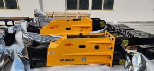 Martillo hidráulico SB 81 tipo BOX adecuado para excavadoras pesadas con 18-26 toneladas de buena calidad para demoler rocas duras y trabajar. - Product Image 4