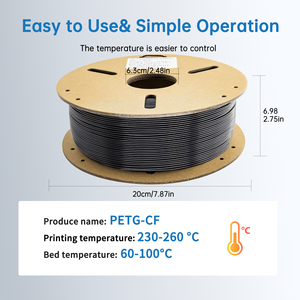 Filamento LONQI PETG CF de 1.75mm y 1kg, Filamento PETG CF Resistente al Calor, Filamento FDM PETG-CF, Filamento para Impresora 3D PETG CF - Product Image 6