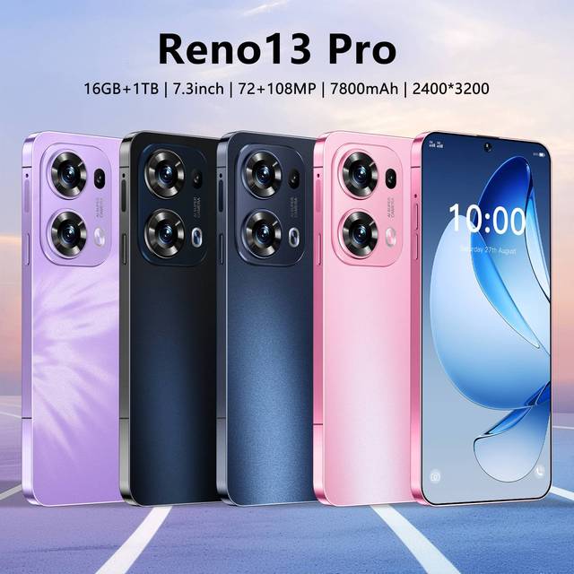 2026 Newly Designed Reno13 Pro 5G Smartphone 16GB+1TB 7.3 Inch Android 14 Global Version Unlock Mobile Phones