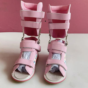 Zapatos ortopédicos médicos hechos en China para niños, equipo <span class=keywords><strong>de</strong></span> rehabilitación ortopédico <span class=keywords><strong>de</strong></span> suela dura <span class=keywords><strong>de</strong></span> cuero rojo, zapatos correctivos - Product Image 3