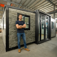 Bâtiment de bureau pliable de 20/40 pieds, conteneur mobile préfabriqué extensible et écologique, certifié CE de haute qualité
