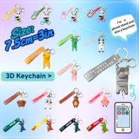 Porte-clés tendance 'Trendy Workout Buddy' en PVC 3D mignon, motif fille fitness, avec cordon, pour les amateurs de gym, cadeaux de fête, vente en gros