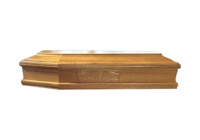 Ataúd de Madera de Paulownia Estilo Italiano Económico C007 para Adultos con Función de Cremación, 192x56x28cm, 25mm de Grosor