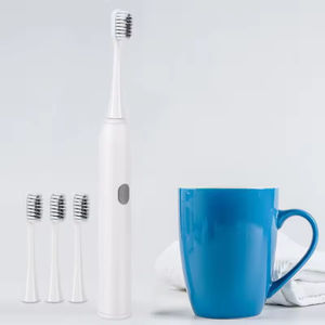 Sonic Electric Toothbrush with Teeth Whitening <b>Ultrasonic</b> Vibration LED Light Soft Bristles IPX7 Waterproof - Product Image 6
