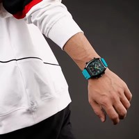 NAVIFORCE NF9242 Bracelet en Silicone Dual Time Sports 9242 Hommes Montre Business Waterproof Digital Quartz Montres pour Homme Reloj Hombre