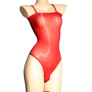 Men's Glossy Transparent Seamless Camisole 8D Nylon Ultra Thin One Piece Swimsuit For Special Occasion - Product Image 3