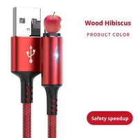 Cable Tipo C de Alta Calidad, Carga Rápida de 5A, Conductor de Cobre Puro, Trenzado de Nailon, Luz Indicadora para iPhone