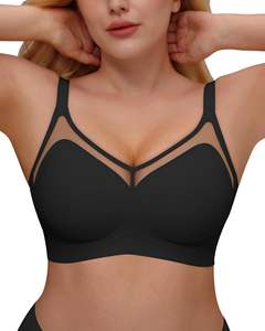 نمط جديد مثير فتحة رقبة V شبكة 3D شكل طبيعي كوب جيلي حمالة صدر مخصصة لاسلكية ش الظهر تنعيم رفع ما يصل الملابس الداخلية سلس للنساء - Product Image 6