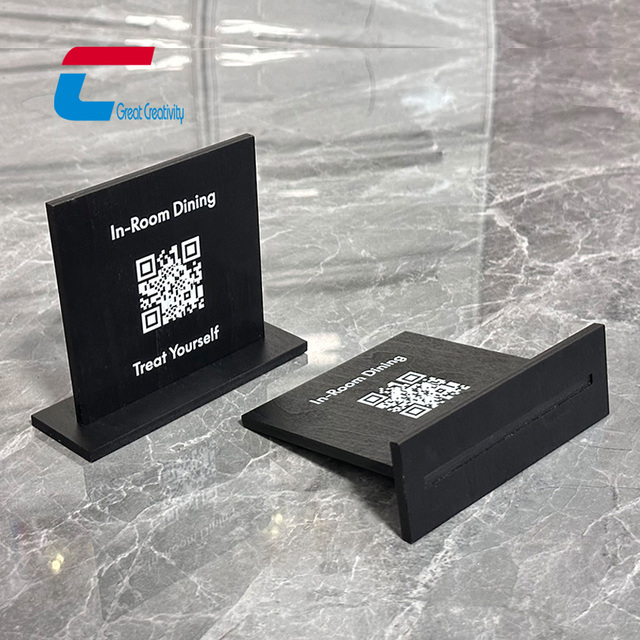 Custom Acrylic Nfc Google Review Stand Ntag213 Qr Code Table Display Nfc Stand