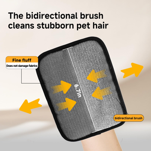 Gant de nettoyage électrostatique pour poils de chien et de chat, brosse anti-poils collants, artefact de retrait des poils, lavable, en plastique, pour toilettage des animaux transfrontalier - Product Image 2