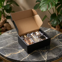 Boîtes rigides écologiques avec logo personnalisé, papier cartonné noir mat de luxe, emballage cadeau pour l'e-commerce