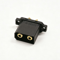 Connecteur d'alimentation Amass TS8WE-M à montage sur panneau, mâle, à bride fixe, plaqué or, pour batterie au lithium de drone et trottinette électrique