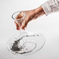 Pastilles de nettoyage réutilisables en acier inoxydable 304 de 3 mm dans un pot en PET transparent avec filtre pour bouteille décanteuse