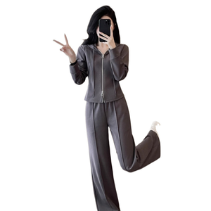 Fleece-lined <b>thermal</b> <b>tracksuit</b> set, tight-fitting training <b>tracksuit</b> set - Product Image 2