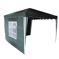 Gazebo pliable d'extérieur personnalisé Hifine HFG-006, design moderne, structure en acier, polyester imperméable, 3x3m, mobilier d'extérieur moderne