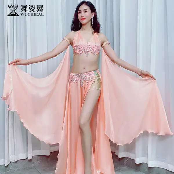 QC3201 Wuchieal New Professional Erotic Belly Dance Costume For Stage Performance
