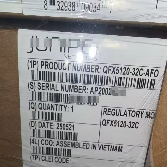 QFX5120-32C-AFO QFX5120 Series 32xQSFP28 Ports 100GBase-X Layer 3 Managed 1U Back-To-Front Arflow Gigabit Ethernet Switch