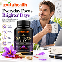 Capsules d'extrait de safran en vrac sous marque privée – Complément pour le soutien de l'humeur et de la mentalité chez l'adulte – Certifié GMP