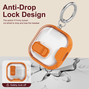 Funda Protectora Rígida de PC a Prueba de Golpes con Clip de Bloqueo Seguro, Protección Total a Prueba de Polvo para <span class=keywords><strong>Airpods</strong></span> 1/2 3 4ª Gen. Pro 3 - Product Image 1