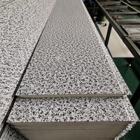 Panneau sandwich en acier et aluminium, panneau de construction isolé, résistant au feu, résistant à l'eau, pour plafond