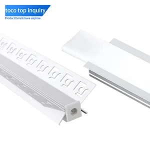 TOCO-tira flexible de luces Led de perfil bajo para interiores, tira inteligente de luces Led Rgb, perfil de iluminación de plástico personalizado para línea