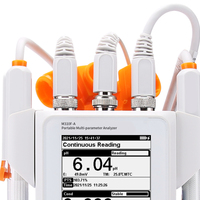 Analizador de calidad del agua multiparámetro de laboratorio Medidor de conductividad de pH portátil con exportación de datos USB