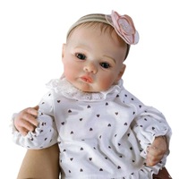 Muñeca de Vinilo de Simulación de 18 Pulgadas Meadow, Pintura 3D Exquisita con Venas Visibles, para Niños de 4 a 6 Años, Suministro Transfronterizo