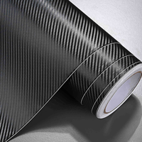 Film vinyle PVC personnalisé pour voiture, texture fibre de carbone, sans bulles, auto-adhésif, pour changement de couleur de carrosserie complète automobile