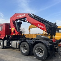 Camions tracteurs avec grue articulée pliable 2-20 tonnes, moteur Weichai, boîte de vitesses, pompe, équipement de levage pour la construction