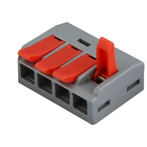 0.2-6mm2 24-10AWG電気端子クイックレバーワイヤープッシュコネクトメス端子台高速イージーワイヤー接続221-613 - Product Image 5