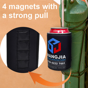 Customized Logo Magnet Can Cooler Neoprene 12Oz Insulator Beer <strong>Sleeve</strong> <strong>Magnetic</strong> Stubby Holder - Product Image 1