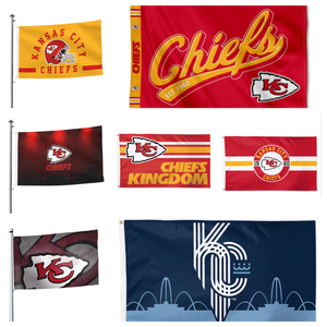 Özel Polyester Bayrak <span class=keywords><strong>Kansas</strong></span> City Temsilci Takımı Beyzbol Futbol Takımı <span class=keywords><strong>Kansas</strong></span> City Chiefs İç/Dış Mekan Sergileme Bayrağı - Product Image 1