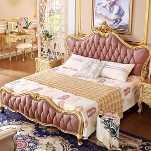 Set Camera da Letto in Stile Europeo, Arredamento Classico Oversize per Camera da Letto, Mobili di Alta Qualità per Casa e Appartamento - Product Image 2