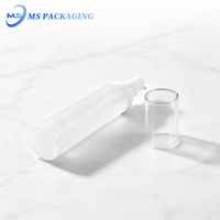 Bouteilles de pulvérisation cosmétique sans air en PP blanc 20ml 30ml 50ml pour emballage de crème et de lotion avec pompe de scellage