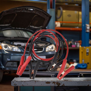 Pinces crocodile Connecteur <span class=keywords><strong>de</strong></span> câble en acier galvanisé <span class=keywords><strong>pour</strong></span> CalTrucks Jump Starter Kit d'outils d'urgence <span class=keywords><strong>pour</strong></span> batterie <span class=keywords><strong>de</strong></span> secours - Product Image 6