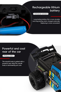 Coche de Control Remoto Eléctrico Velocity 1:10 RC Buggy Todoterreno, Listo para Usar, Modelo de Plástico para Uso en Interiores y Exteriores - Product Image 4