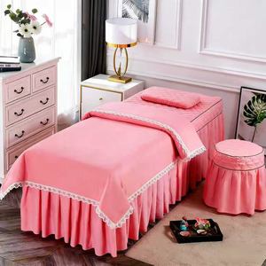 Juego de cuatro fundas para camilla de belleza, color liso, esencial para salón profesional, kit de fundas sencillas para camilla de masaje y lavado de cabello - Product Image 6