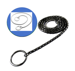 Halsband van messing, choke <span class=keywords><strong>chain</strong></span>, slangketting, trekkoord, training, wandelen - Product Image 6