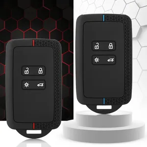 Housse de clé en silicone pour Renault <span class=keywords><strong>Austral</strong></span>, Kadjar, Clio, Megane, Captur, <span class=keywords><strong>Arkana</strong></span>, Koleos, Zoe, Scenic, Dacia Sand 1 pièce - Product Image 1