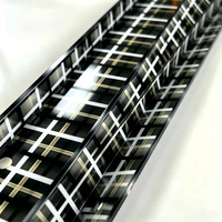Supports de Mahjong américains en acrylique, motif à carreaux noirs, porte-pièces de Mahjong pour accessoires de jeu de Mahjong américain NMJL
