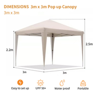 Carpa Plegable Personalizada 3x6, Carpa Comercial para Exteriores 20x10, Resistente e Impermeable, para Exposiciones y Eventos, Todas las Temporadas
