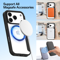 Casing Dompet Kulit Magnetik Lipat Mewah Soonleader untuk 17/16 Pro Max, Anti Benturan 3m, Perlindungan Anti Jatuh, TPU+PC+PU