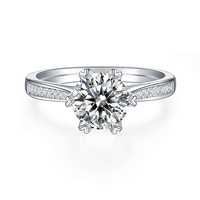 Wish Jewelry Bague Moissanite 2022 Offre Spéciale Bague en diamant 925 excellente coupe avec votre design