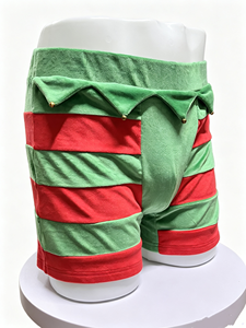 Caleçons Boxers Homme Personnalisés Doux et Moelleux pour Noël, Ambiance Festive, Ludiques et Coquins, avec Clochettes, Costume de Jeu de Rôle - Product Image 3